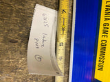 Vtg PA Game Commission sign Permission before hunting Corregate Pennsylvania NOS