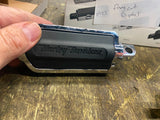 New HARLEY Flame Cut Footpegs Chrome Rubber OEM Softail Dyna Sportster FXR Chopp
