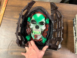 Vintage Tootsie Toy Pop Out Surprise Halloween Green Skull Motion Tested Works