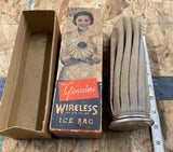 Vtg "Genuine Wireless" ice bag Lobl Manufacturing Medical 20's Antique orig box!