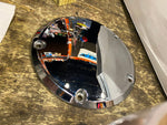 Chrome Derby Clutch cover Harley Touring Dyna Softail Twin Cam OEM T/o 5 bolt
