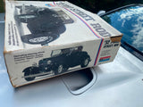 VTg Monogram '32 Ford Street Rod Coupe 1/8 #2602 1977 Steering Wheel Operable!