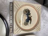 Vtg AShtrays Henry Ford 1st Car 1896 model N 1906 Serving tray Sign Display Lot!