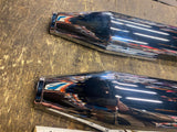 Chrome Heat Shields Mufflers Harley Breakout Softail Heritage Motorcycle OEM Pr!