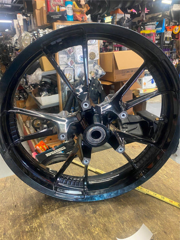 Black Enforcer 11 Front Mag Wheel Harley Touring FLH Glide 3.5x19 Bagger Street