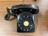 Vtg 1960s Made in Canada Northern Electric Black Plastic Rotary Desk Telephone
