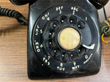 Vtg 1960s Made in Canada Northern Electric Black Plastic Rotary Desk Telephone