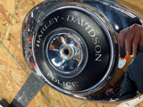 OEM Harley Police Bike Chrome Air Cleaner Cover Twin Cam Softail Touring Dyna