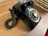 Vtg 1960s Made in Canada Northern Electric Black Plastic Rotary Desk Telephone
