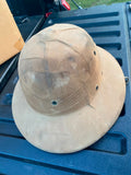 Vtg British US Pith Helmet African Safari Jungle Hat Explorer Professor WW2 40's