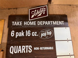 VTG NOS 1964 Schlitz Beer Advertising Hanging Distributor Display Sign NIB