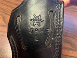Texas Shoemaker & Sons 59HF L Basket Weave Black Leather Holster