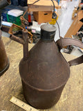 Vtg 1860's Railroad Oil Can Civil War Era kettle Antique American Train Tool!