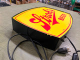 Vintage 1980s Made In USA Stroh's Beer Advertising Double Sided Lighted Sign