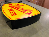 Vintage 1980s Made In USA Stroh's Beer Advertising Double Sided Lighted Sign
