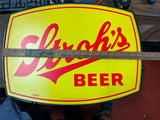 Vintage 1980s Made In USA Stroh's Beer Advertising Double Sided Lighted Sign