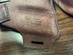 Don Hume Leather Goods Dual Clip Brown Leather Holster For SRS .53