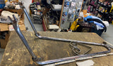 Vtg Old Skool Sissybar Honda CB KZ XS GS metric cruiser A&H Cycle Acc scroll Sty