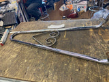Vtg Old Skool Sissybar Honda CB KZ XS GS metric cruiser A&H Cycle Acc scroll Sty