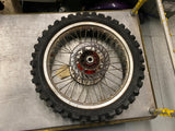 Rear Wheel rim hub Assy 1990 KTM Dirt Bike 19" sprocket rotor tire 250