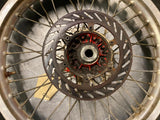 Rear Wheel rim hub Assy 1990 KTM Dirt Bike 19" sprocket rotor tire 250