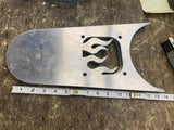 Harley billet open belt primary pulley guard shield plate Shovelhead Panhead Cho