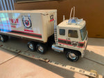 21" Nylint Loyal Order Moose Pressed Steel GMC 18-Wheeler Tin Toy truck Orig Box