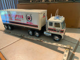 21" Nylint Loyal Order Moose Pressed Steel GMC 18-Wheeler Tin Toy truck Orig Box
