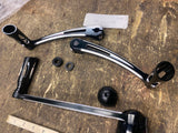 Arlen Ness Deep Cut Black Shift Levers Pegs Brake Pedal Harley Touring Bagger FL