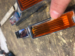 Flush Mount Turn Signal Harley Softail Custom chopper Hot Rod Amber Motorcycle