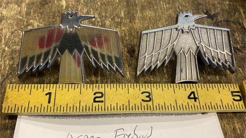 Factory OEM Emblem 1967 Pontiac Firebird Orig Vtg Trim Logo Fuel Gas Door Bird!