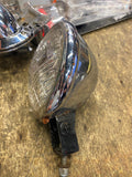 Vtg 5 3/4 Bottom Mount Headlight Harley Chopper 5 3/4 Old Skool Shovelhead Ironh