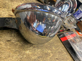 Vtg 5 3/4 Bottom Mount Headlight Harley Chopper 5 3/4 Old Skool Shovelhead Ironh