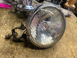 Vtg 5 3/4 Bottom Mount Headlight Harley Chopper 5 3/4 Old Skool Shovelhead Ironh