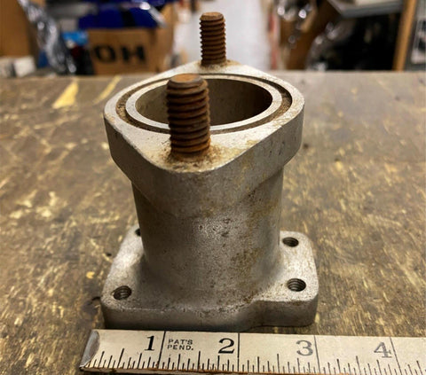 Vtg Intake Manifold Harley Linkert Adapter Keihn Mikuni Carb Panhead Knucklehead