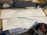 Vtg Model Boat The Yacht Atlantic Ideal Toys 50's Racing Schooner 1/8 28" Marine