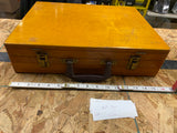 Vtg Painter Artist Work Box Case Wood Toy Tool Picture Tray Dove Tail Nice!