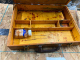 Vtg Painter Artist Work Box Case Wood Toy Tool Picture Tray Dove Tail Nice!