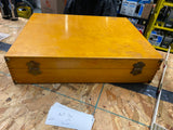 Vtg Painter Artist Work Box Case Wood Toy Tool Picture Tray Dove Tail Nice!