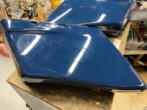 OEM Lower Left SAddlebag FLHX STreet Road Glide Stretched Billiard Blue 2019