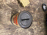 Vtg Amoco 586 Special Piston & Valve Stem Metal Tin Oil Gas Can Coin Bank