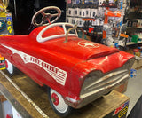 Vtg Garton "Fire Chief" pedal car 50's 60's Original Toy Survivor Metal