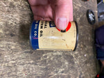Vtg Amoco 586 Special Piston & Valve Stem Metal Tin Oil Gas Can Coin Bank