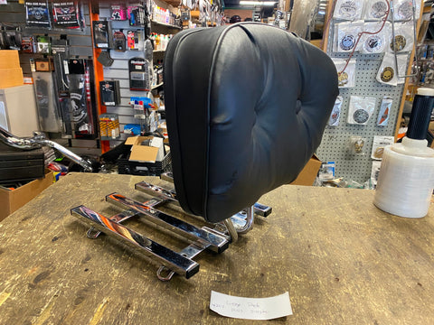Factory Backrest Sissybar Luggage Rack Harley FLHS FLH Bagger  classic Tour