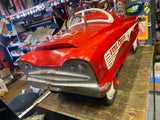Vtg Garton "Fire Chief" pedal car 50's 60's Original Toy Survivor Metal