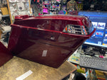 OEM Mysterious Red Saddlebags Harley Touring FLH gLIDE 2013< Chrome Trim Spoiler