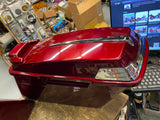 OEM Mysterious Red Saddlebags Harley Touring FLH gLIDE 2013< Chrome Trim Spoiler