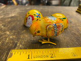 Vtg Haji Tin Litho Chick in Egg Wind-Up Tin Toy Japan – Easter 1950's Collectibl