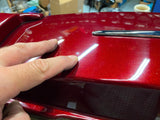 OEM Mysterious Red Saddlebags Harley Touring FLH gLIDE 2013< Chrome Trim Spoiler