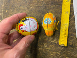 Vtg Haji Tin Litho Chick in Egg Wind-Up Tin Toy Japan – Easter 1950's Collectibl